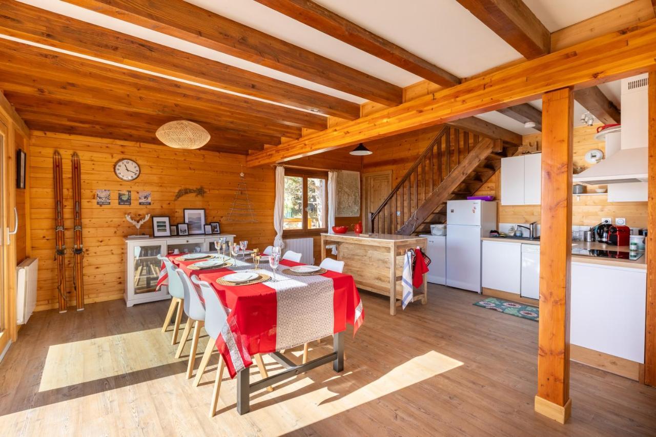 Chalet Les Tilleuls - Jolie Vue Montagne Et Lac Лез-Анґль Екстер'єр фото